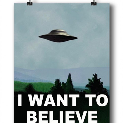 Плакат Секретные Материалы - Хочу Верить / The X-Files - I want to believe