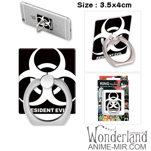 Кольцо для телефона / покет на телефон Обитель Зла - Логотип / Resident Evil / Biohazard - logo