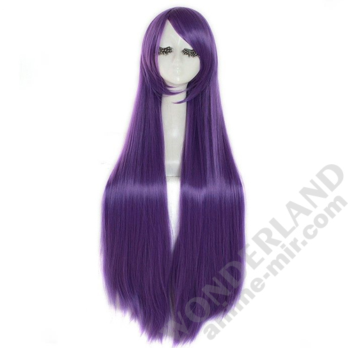 Косплей парик Ризе Токийский гуль темно-фиолетовый 100см