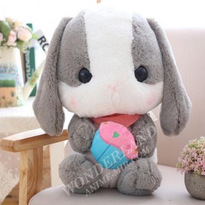 Плюшевая игрушка Кролик серый Amuse