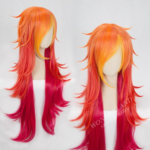 Косплей парик Мисс Фортуна Лига легенд рыже-красный 100 см