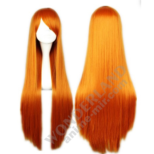Косплей парик Евангелион - Аска рыжий 80 см / Evangelion - Asuka Langley wig