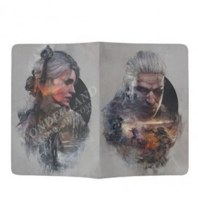 Обложка на паспорт Ведьмак - Геральт и Цири / The Witcher - Geralt and Ciri