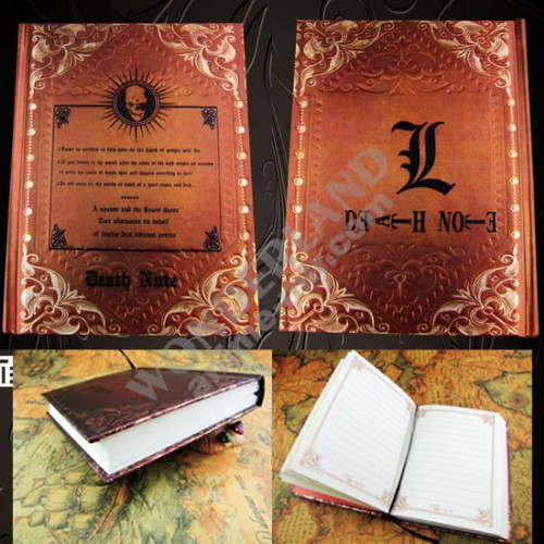 Аниме блокнот Тетрадь смерти в твёрдой обложке (Эл) / Death Note (L)