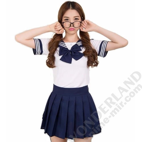 Японская школьная форма - темно-синяя / Подходит для косплея Сейлор мун / Japanese school uniform - dark blue / Cosplay Sailor Moon 