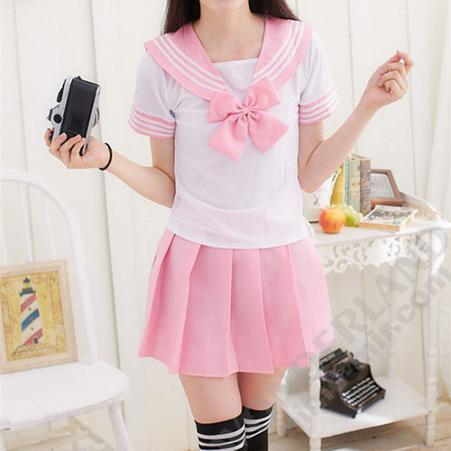 Японская школьная форма -Розовая / Подходит для косплея Астольфо / Japanese school uniform - Pink