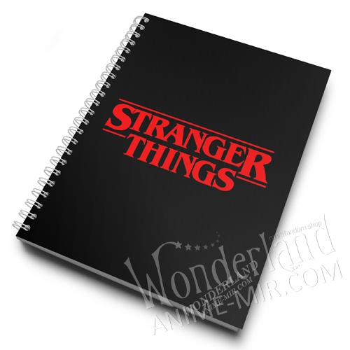 Скетчбук Очень Странные Дела - логотип / Stranger Things - logo