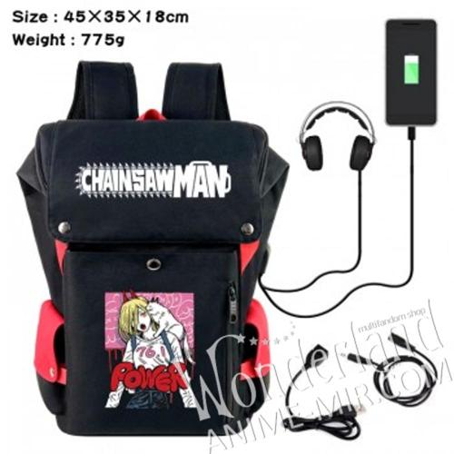 Аниме рюкзак Человек-бензопила / Chainsaw man 
