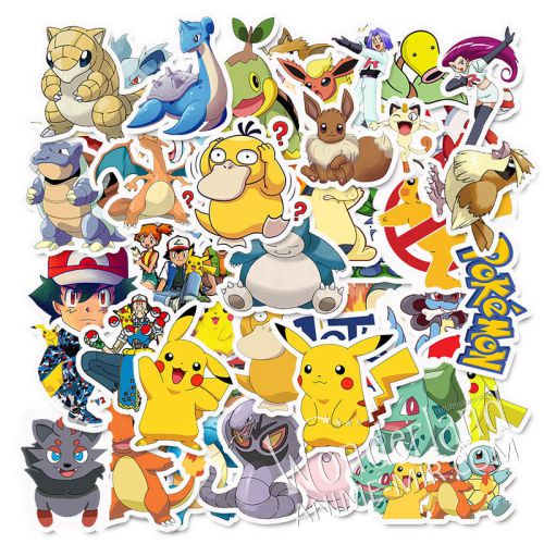 Набор наклеек Покемоны (стикерпак) / 1 набор 50 стикеров / Pokemon