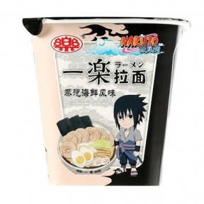 Азиатская лапша быстрого приготовления - Наруто со вкусом морепродуктов, коллекционное издание "Учиха Саске " / Ramen Noodles - Sasuke Uchiha