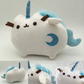 Плюшевая игрушка кот Пушин голубой единорог 15-25см /  cat pusheen blue unicorn