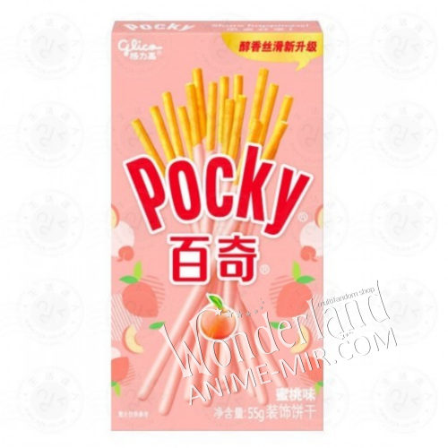 Палочки поки (в глазури со вкусом персика) / Pocky Glico Peach
