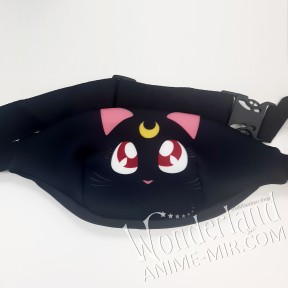 Поясная сумка Сейлор мун (Черный котик)