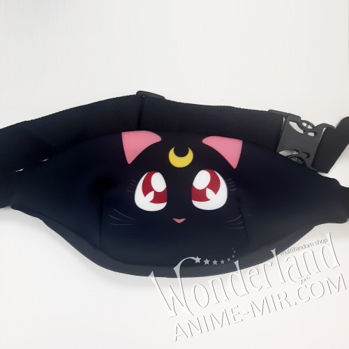 Поясная сумка Сейлор мун (Черный котик)
