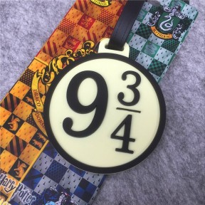 Бирка для чемодана резиновая Гарри Поттер Платформа 9 3/4 / Harry Potter - Platform 9 3/4