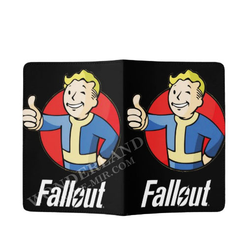 Обложка на паспорт Фоллаут - Волт бой / Fallout - Vault boy