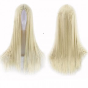 Косплей парик светлый блонд без челки 60см / Blonde