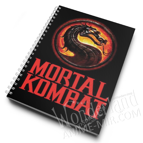 Скетчбук Мортал Комбат - логотип / Mortal Kombat - logo