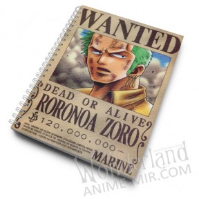 Аниме скетчбук Ван Пис - Ророноа Зоро / One Piece - Roronoa Zoro