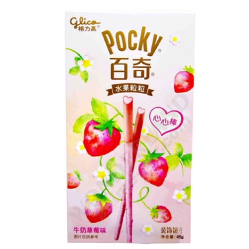 Палочки поки со вкусом мороженого с клубникой / Pocky Glico - Strawberry Ice Cream