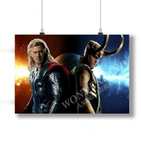 Плакат Marverl - Мстители - Тор и Локи / Avengers - Thor and Loki