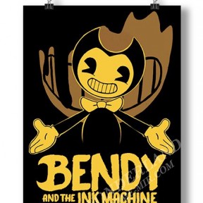 Плакат Бенди и чернильная машина / Bendy and the Ink Machine