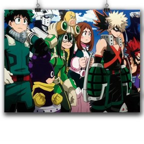 Аниме плакат Моя геройская академия - Персонажи 2 / Boku no Hero Academia / My hero academy