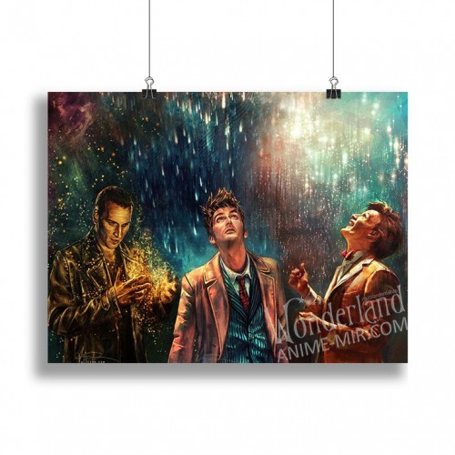 Плакат Доктор Кто - 9, 10, и 11 доктора / Doctor Who