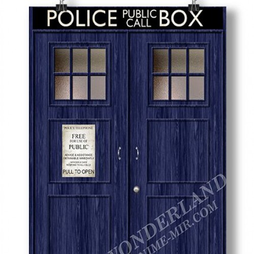 Плакат Доктор Кто - Тардис 4 / Doctor Who - Tardis
