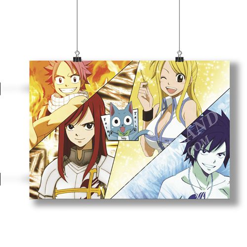 Аниме плакат Хвост Феи - Персонажи 2 / Fairy Tail