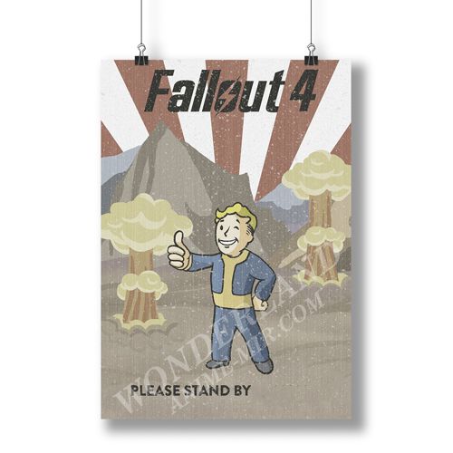 Плакат Фолаут - Волт-бой 2 / Fallout 76 - Vault-boy