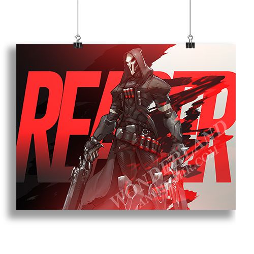 Плакат Овервотч - Жнец / Overwatch - Reaper