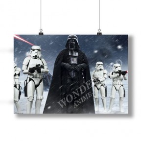 Плакат Звёздные Войны - Дарт Вейдер и Штурмовики 2 / Star Wars - Darth Vader and  Stormtroopers