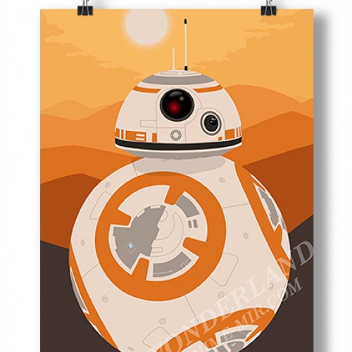 Плакат Звёздные Войны - BB-8 / Star Wars - BB-8