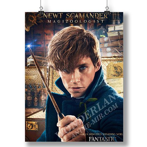 Плакат Фантастические твари и где они обитают - Ньют Саламандр / Fantastic Beasts and Where to Find Them - Newt Scamander