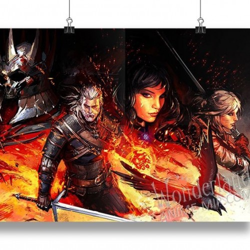 Плакат Ведьмак - Геральт, Цири и Йеннифер / The Witcher - Geralt, Ciri, Yennefer