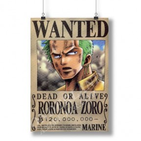 Аниме плакат Ван Пис - Ророноа Зоро / One Piece - Roroana Zoro