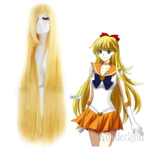 Косплей парик Сейлор мун - Сейлор Венера 100см / Sailor Moon - Sailor Venus wig 100cm