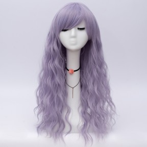 Косплей парик пепельно-фиолетовый 70см