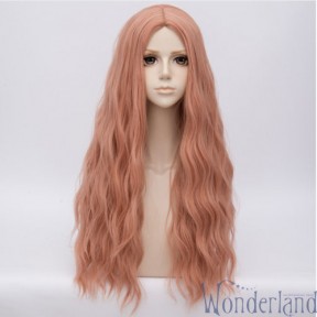 Косплей парик розовый 75см