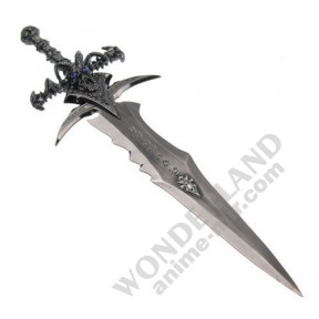 Брелок металлический Варкрафт - меч короля Лича / World of Warcraft - King Lich's sword