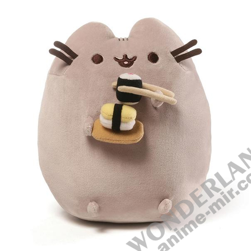 Плюшевая игрушка кот Пушин суши